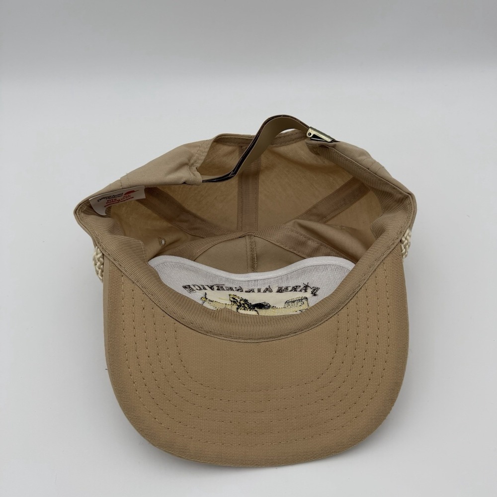 Vintage Farm Air Service Rope Hat Aviation Crop Duster Tallulah LA Cap - Picture 8 of 10